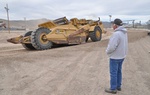 Dan Simpson overseeing the dirt work at Reno Tahoe Fernley Speedway